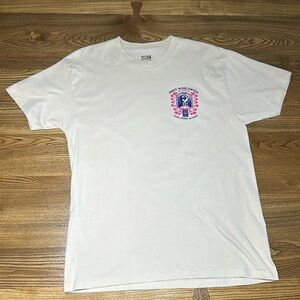 Obey Graphic Tee, Large, Beige/Cream